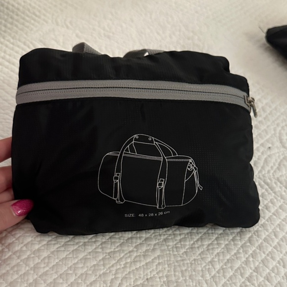 Black Travel Duffel Bag